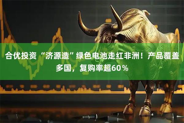 合优投资 “济源造”绿色电池走红非洲！产品覆盖多国，复购率超60％